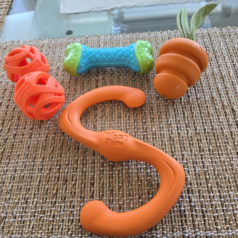 Lot of Five Dog Toys